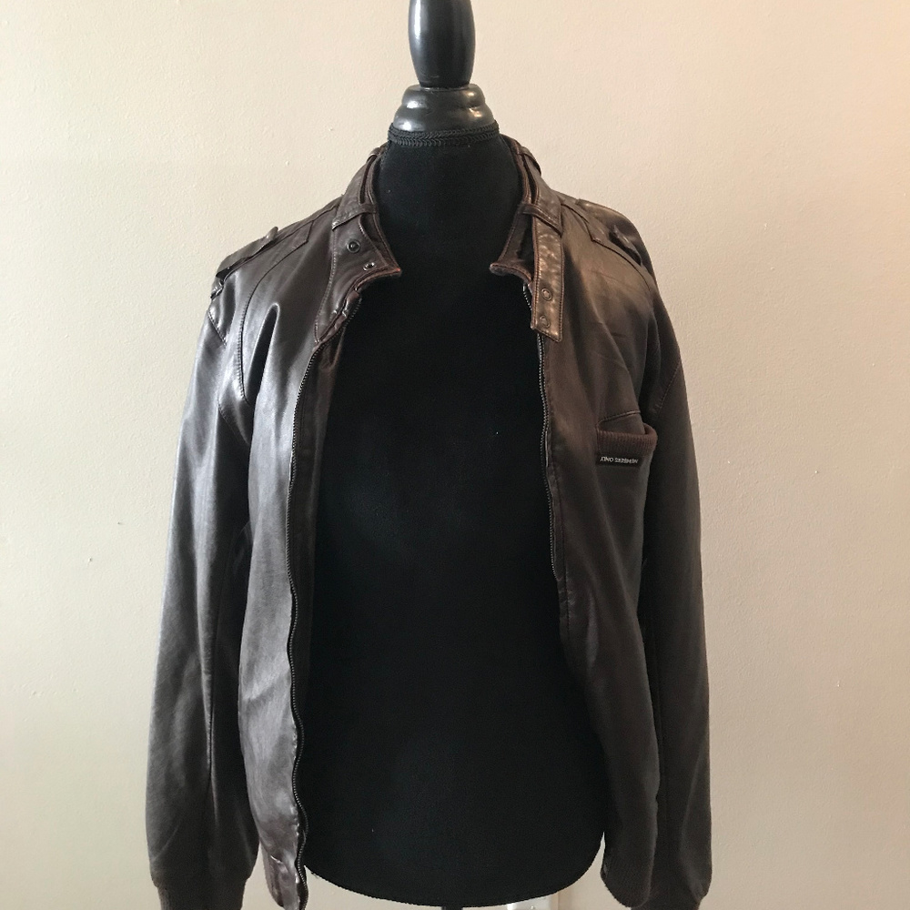 "Members Only" Faux Leather Jacket